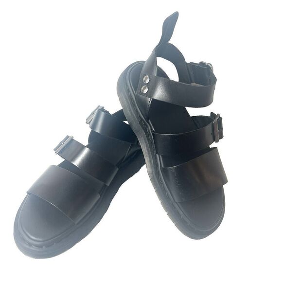 Dr. Martens Gryphon Airwair Vegan Leather Black AW004 Sandals Men\'s Sz US 8 UK 7 main image 8